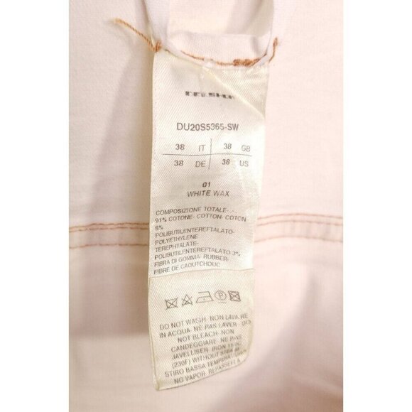 Rick Owens DRKSHDW Cargo Collapse Cropped Cut Pant 38 XXL Mens White SS 20 - Picture 10 of 11